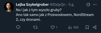 umorusanywkale - @sperg44: oni jeszcze płaczą po nordstream xD