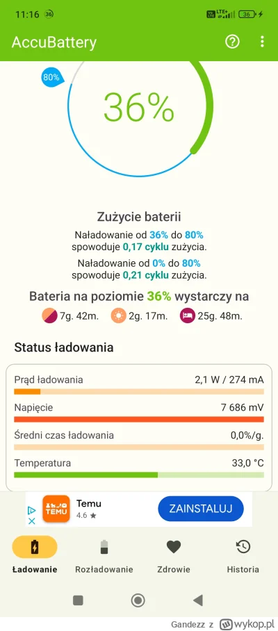 Gandezz - Problem z #xiaomi 11T Pro.
No nie ładuje xD
Gniazdo padło? Max to 10W, łado...