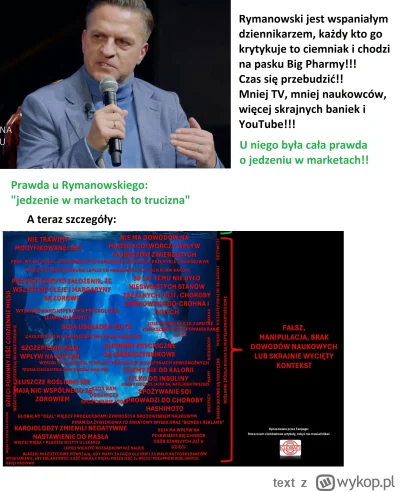 text - Nie ogarniam, jak można Rymanowskiego nazwać dobrym dziennikarzem XDDD
Przecie...