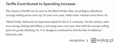 ossprime - W wyniku ceł przeciętne ceny podczas Black Friday w USA były o 7% wyższe, ...