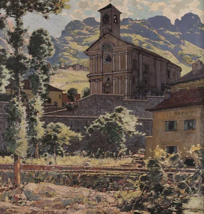 Corvus_Frugilagus - Josef Stoitzner - Kościół w Lavertezzo

#corvusfrugilaguscontent