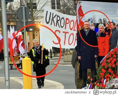 Jackhammer - Wczoraj na protescie po lewej, po prawej z ambasadorem Rosji. #rolnictwo...
