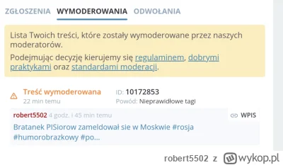 robert5502 - Dramat co wyprawia moderacja.. nawet rysunki typu #humorobrazkowy usuwaj...