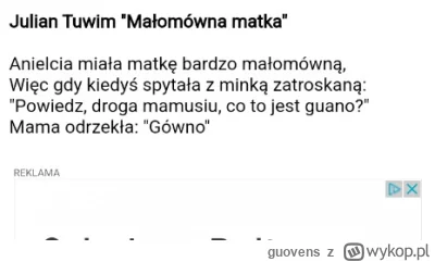 guovens - Wy go cenicie za "Lokomotywę" czy inne "Ptasie Radio" a ja właśnie  #nocnaz...