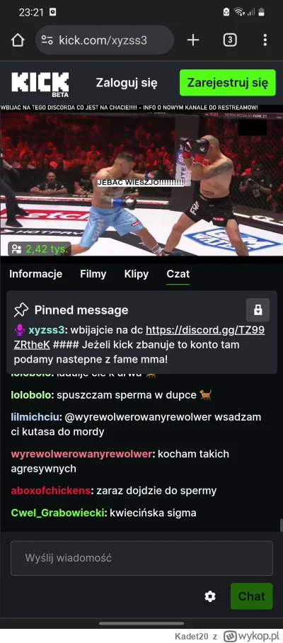 Kadet20 - Restrim prawdę Ci powie xDDDD

#famemma