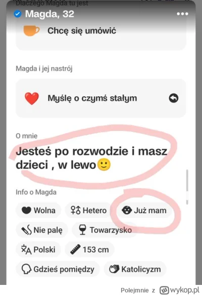 Polejmnie - #tinder #heheszki Dojrzała kobieta, która chce się ustatkować, nie w głow...