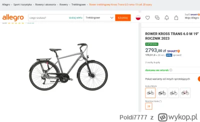 Poldi7777 - Chciałem sobie kupić rower trekkingowy i zdecydowałem się na Krossa Trans...