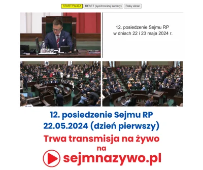 sejmnazywo-pl - 🔴 Trwa transmisja na żywo posiedzenia Sejmu RP 🔴

📅 12. posiedzeni...