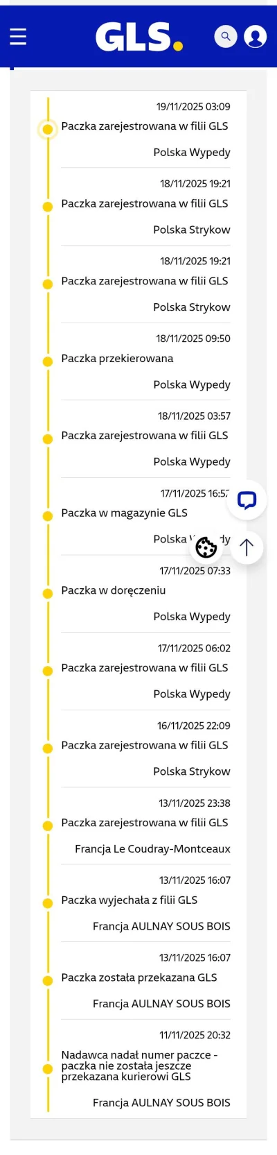 hung - Gls to jakiś żart!!! Paczka 3 dni przyszła z Francji a teraz 3 dni w Polsce bo...