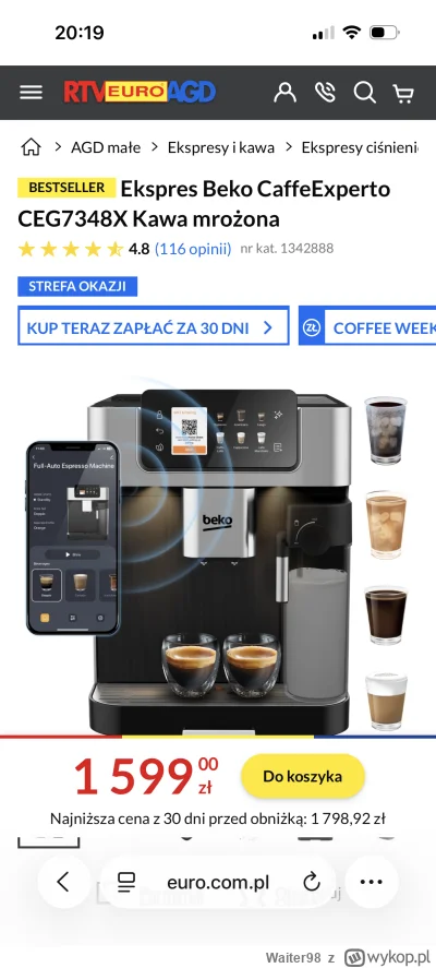 Waiter98 - #ekspresdokawy  ma ktoś ten eskpres? Ogólnie czy polecacie ekspresy beko c...