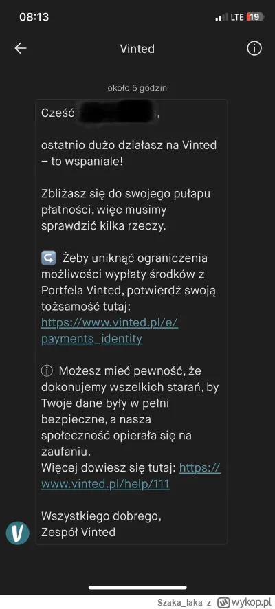 Szaka_laka - Czy to jest legitne? Przecież była chyba weryfikacja po przez bank? #vin...