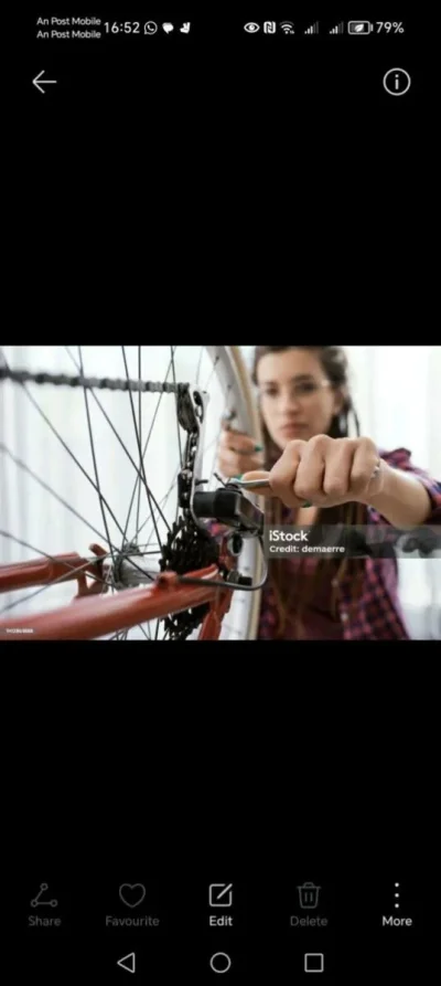 4x80 - #rower: Lokalny warsztat rowerowy reklamuje się tym oto zdjęciem. :)