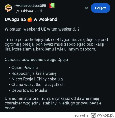 sqrvol - A wy jak obstawiacie co się wydarzy w ten weekend? 
( ͡° ͜ʖ ͡°)
#gielda