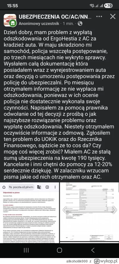 alkoholik000 - #prawo #motoryzacja #ubezpieczenia #policja

Do kogo w tym przypadku m...