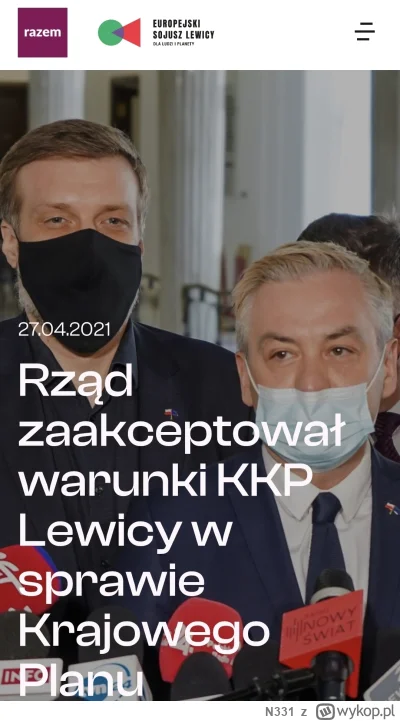 N331 - @N331: a Razem było takie dumne z wpisania HoReCa w KPO autorstwa PiSu... A te...