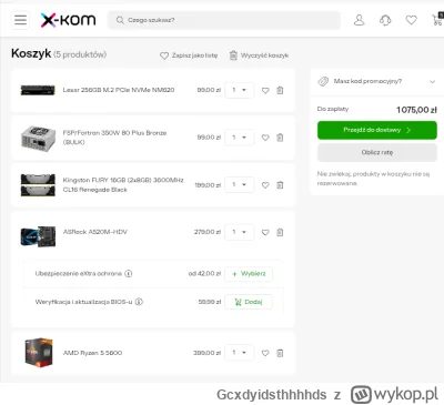 Gcxdyidsthhhhds - #przegryw czy to ma sens? Sam wybrałem części. Najtańszy zasilacz. ...