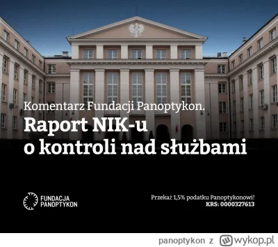 panoptykon - Najwyższa Izba Kontroli przedstawiła dzisiaj raport po kontroli polskich...