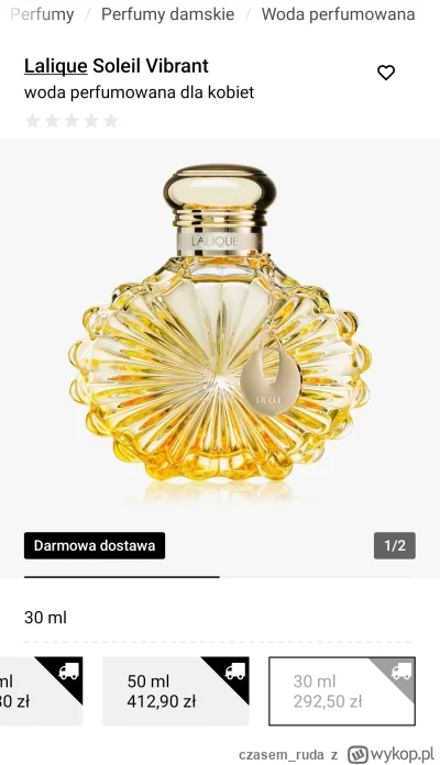 czasem_ruda - #perfumy

Chce ktoś flaszkę Lalique Soleil Vibrant 30ml?
Mam do odbioru...