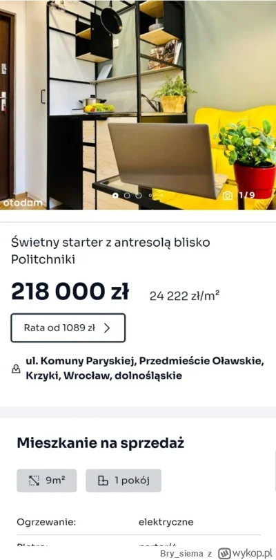 Bry_siema - @Wielka-Polska-Betonowa: jak to nie, nawet na 9 metrowy apartament go sta...