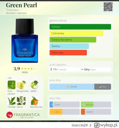 marcin29 - Zapraszam po Thameen Green Pearl ,bardzo fajny zapach na nadchodząca aurę ...
