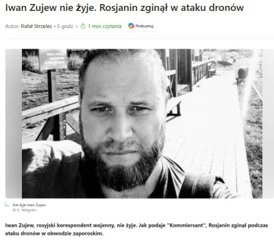 KwadratF1 - #ukraina #wojna Ukraińcy wylogowali kolejnego propagandystę.