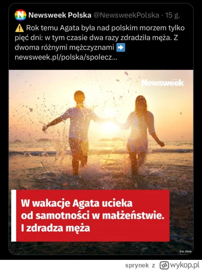 sprynek - Skąd oni to biorą xd

 Rok temu Agata była nad polskim morzem tylko pięć dn...