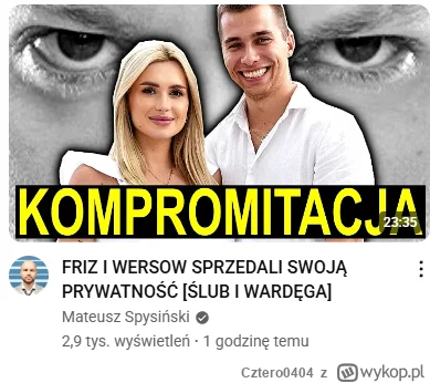 Cztero0404 - Wielki napis kompromitacja żółtymi literami na całą miniaturkę xD Spysiń...