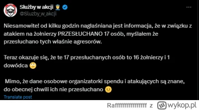 Raffffffffffffffff - @NaczelnyWoody W Policję i służby w tej sprawie nie wierzę. Jedy...