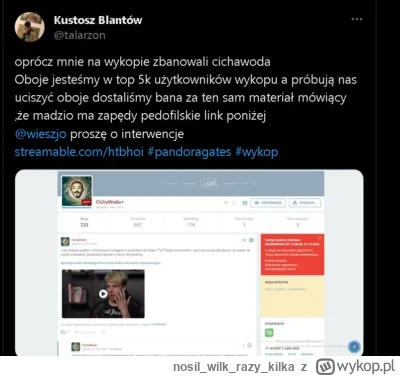 nosilwilkrazy_kilka - @Lukardio: Pedofili ilu zbanowałeś? masz jakiś licznik jak z pr...