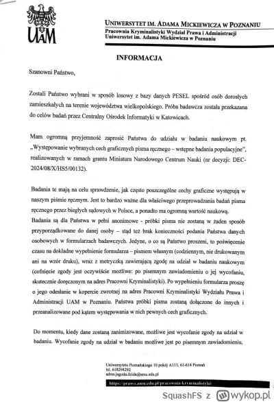 SquashFS - #uam #rodo #uodo

Przyszło dzisiaj na mój adres.
Czy to jest właśnie ten p...