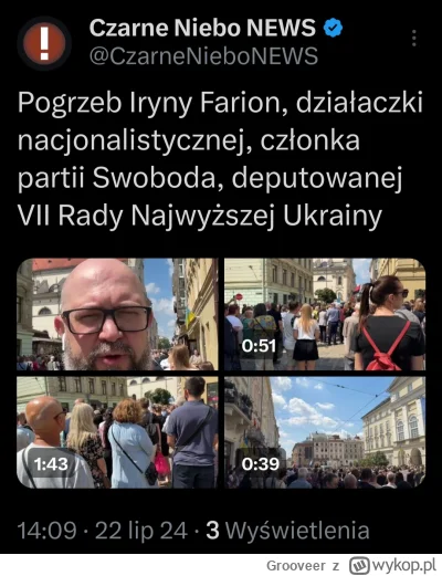 Grooveer - Tłumy na pogrzebie Iryny Farion, działaczki nacjonalistycznej, członka par...