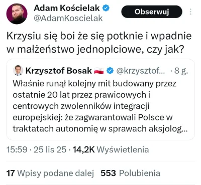 splinter96 - to chyba dość powszechna obawa u prawicowych polityków
#polityka #bekazp...