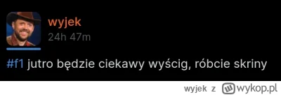 wyjek - #f1 po więcej rzetelnych analiz zapraszam na mój x (dawniej twitter)