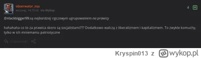 Kryspin013 - >ONR to lewactwo xd

@windows95: na wykopie już od dawna pisokonfiarze t...