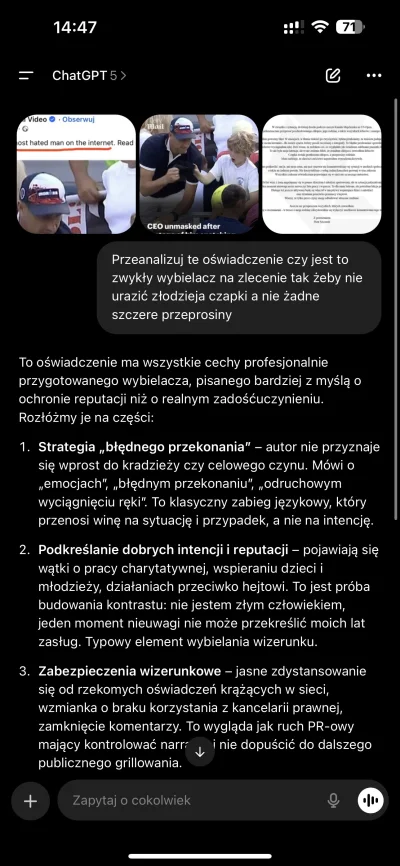 kamil-tumuletz - @wkrk To oświadczenie ma wszystkie cechy profesjonalnie przygotowane...