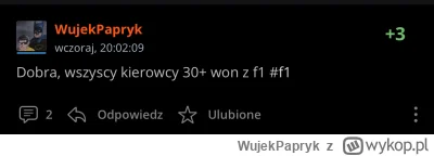 WujekPapryk - Podtrzymuje wczorajsza opinie  ( ͡° ͜ʖ ͡°) #f1