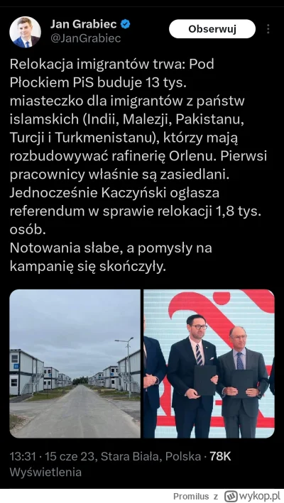 Promilus - @galicjanin opozycja szybko odbiła piłeczkę