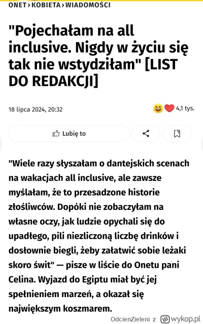 OdcienZieleni - #onet jest coroczny wakacyjny list szkalujacy Polaków na wakacjach, z...