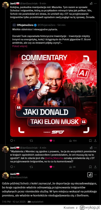 Koziom - @Gours: Dodatkowo manipuluje