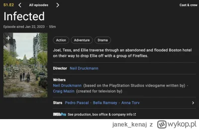 janek_kenaj - #thelastofus Drugi odcinek reżyserował twórca The Last of Us.