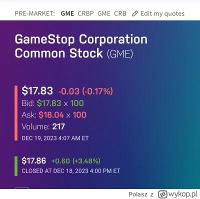 Polasz - Lista obecności premarket
#gme