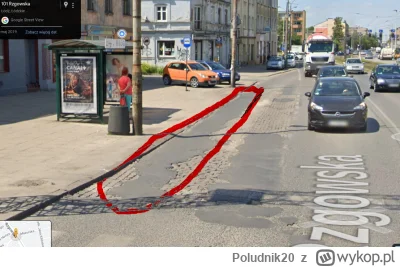 Poludnik20 - @Poludnik20: screen z Google Street View z 2019 roku. Zaznaczyłem na cze...