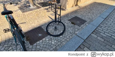Rondpoint - Ktos sobie sprawil porzadne zapiecie aby nikt nie #!$%@? mu roweru tylko ...