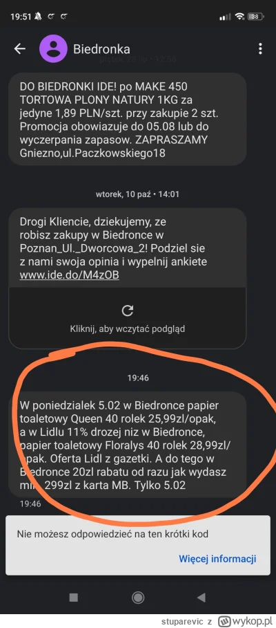 stuparevic - Co to jest xD obczajcie, że ktoś to napisał i wysłał xD marketing jak w ...