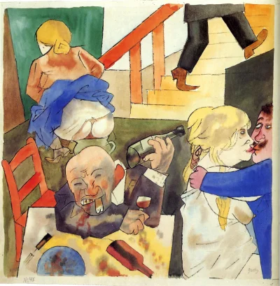 marta-mac - #humorobrazkowy #malarstwo George Grosz (German 1893-1959) Ausschweifung ...
