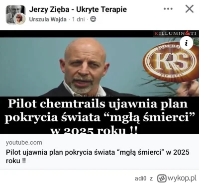 adi0 - Mgły śmierci istnieją ale smog to już lewacki spisek.
#teoriespiskowe #heheszk...