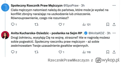 RzecznikPrawMezczyzn - Posłanka na Sejm RP, Anita Kucharska-Dziedzic twierdzi, że nag...