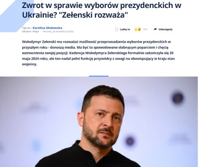 Wilczynski - #ukraina Zelenski wyciął najpoważniejszego kandydata, czyli gen.Załużneg...