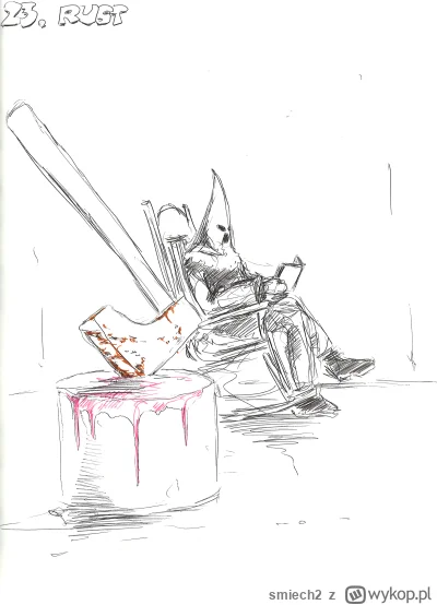 smiech2 - #inktober #magg #rysujzwykopem
Mi zostały 3 hasła. Na dwa pomysł jest, jedn...