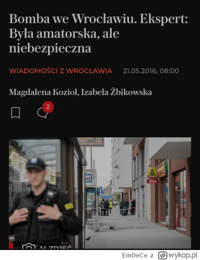 EmDeCe - Może to być nawet pisowska prowokacja. Może jakieś stan wyjątkowy przed wybo...